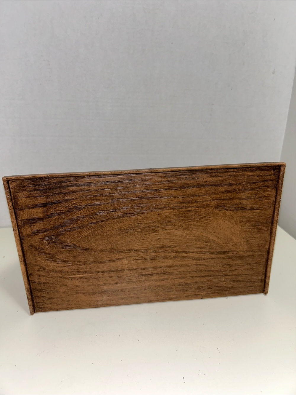 Lerner Mid Century Modern Brown Faux Wood Desk Caddy Organizer - Picture 9 of 11